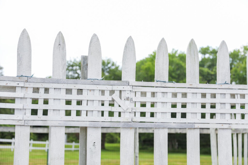 white picket fence