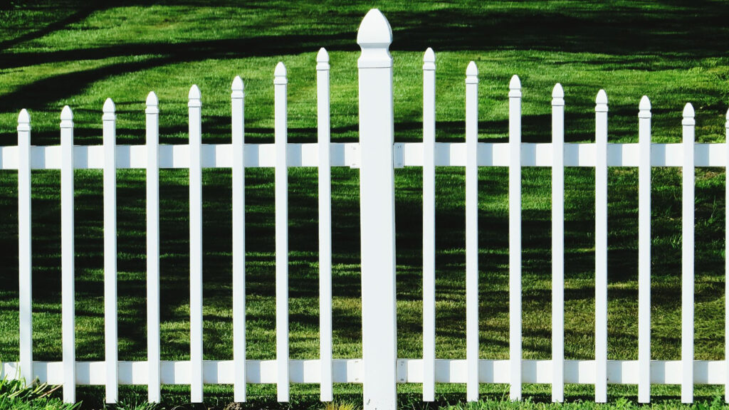 white fence